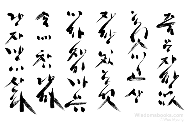 Woo-Myung-calligraphy